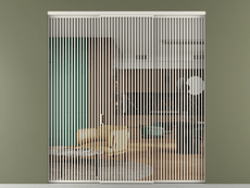 Перегородка Formato внутри проёма трёхстворчатая