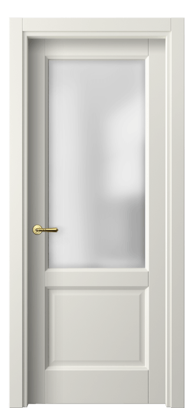 Дверь межкомнатная 1422 МЖМ САТ. Цвет Матовый жемчужный. Материал Гладкая эмаль. Коллекция Galant. Картинка.