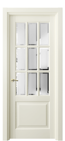 Дверь межкомнатная 0748 ММБ САТ-Ф. Цвет Матовый молочно-белый. Материал Гладкая эмаль. Коллекция Лигнум. Картинка.