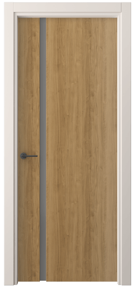 Дверь межкомнатная 4222 ГОР СЕР САТ. Цвет Грецкий орех. Материал Ламинатин. Коллекция Freedom. Картинка.